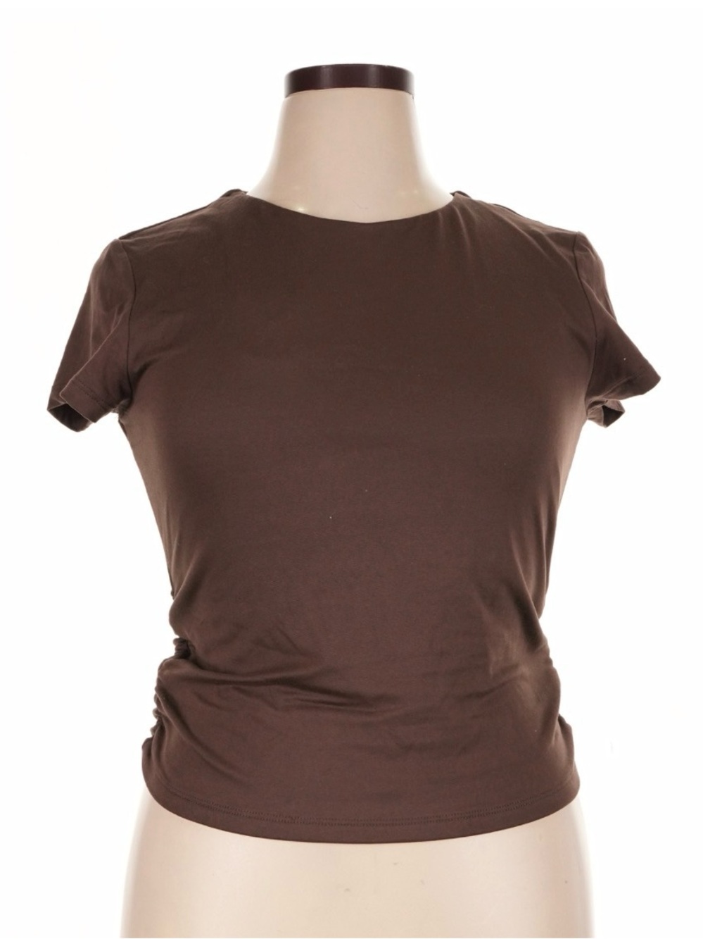 better / together Women’s Brown Crew Neck Short Sleeve Tee